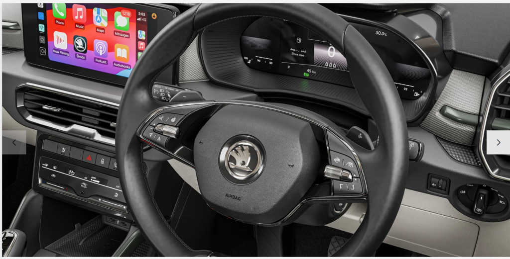 Skoda Kylaq Interiors and Features