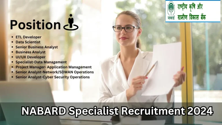 NABARD Specialist Recruitment 2024