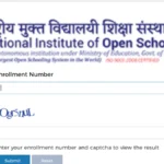 NIOS Class 12th Result 2024