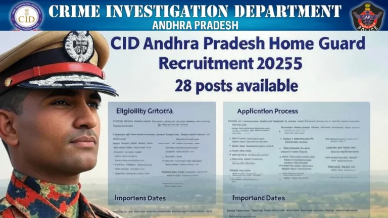 CID Andhra Pradesh Home Guard Recruitment 2025