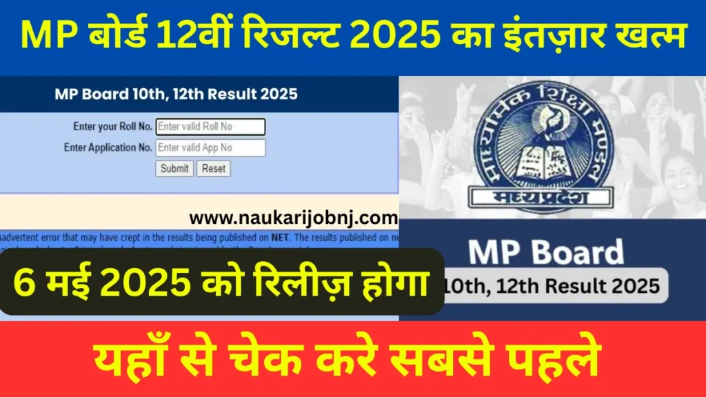 MP Board 12th Result 2025